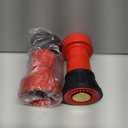 QWORK Fire Hose Nozzle, 2" Heavy Duty NPSH/NPT Thermoplastic Constant Flow Fog Nozzle, Fire Equipment, 2 Pack