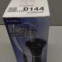 Ear Wax Removal Kit with Camera  Ear Cleaner Tool for Safe & Effective Ear Care  Includes Ear Camera for Visual Inspection & Gentle Ear Irrigation System  Complete Ear Cleaning Solution (Jet Black)