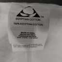 2 Pillow cases: 30" x 20"; white bag: 14" x 14"; White sheet: 106" x 80"; Fitted sheet: 55" x 80"