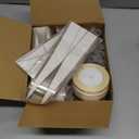 Gilprop 100 Set Single Rose Sleeve with Flower Water Tubes for Bouquets 100 Single Wrapping Bags and Floral Water Tubes with 3 Ribbons Flower Packaging Bags for Mother's Day Graduation Party