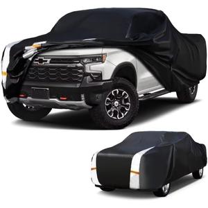 Colorado Truck Cover Custom Fit 2003-2026 Extended/Crew Cab SB (5'-6.1', No fit ZR2) with Door Zipper, Full Exterior Pickup Truck Cover Waterproof All Weather, Wind Dust Sun and UV Protector.