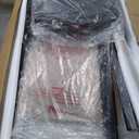 VECELO 5 Piece Dining Table Set for 4, Faux Marble Dinette with Chairs for Kitchen, Breakfast Nook, Small Space, Black