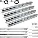 DG272 Replacement Kits for Charbroil Advantage Series 4 Burner 463344116 466344116 G4328M00W G3610003W1 Gas Grills Burner Tube Pipe, Heat Plate Shield, Adjustable Crossover Tube, 4pk