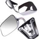 ECCPP Pair Set Fit for 1973-91 Chevy/Chevy GMC Jimmy Suburban C10 20 30/C/K1500 2500 3500/C15 25 35 Manual Stainless Mount Folding Chrome Side Mirrors