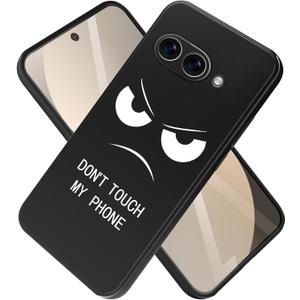 Printed TPU Case for Google Pixel 10A, Black Shockproof Protective Phone Cover with Colorful Design, Slim Lightweight Drop Protection, Precise Cutouts (Angry)