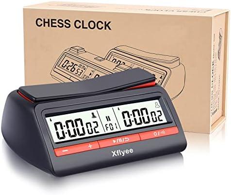[2023 New] Xflyee Chess Clock - Digital Chess Timer, Portable Timer for Board Games and Chess with Bonus and Delayed Countdown Function