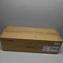 Modern 72 Inch Ceiling Fans with Lights and Remote,Living Room Office Library Cafe Outdoor Industrial, 3CCT Dual Color 8 Blades 6 Speed Reversible Quiet DC Motor, Black/Wood Grain