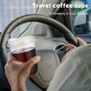 Baderke Clear Plastic Cups with Strawless Sip Lids Disposable Round Bottom Togo Cups for Coffee Smoothie Cold Beverage Coffee Shops and Party Catering(16 oz,50 Pcs)