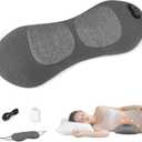 3-in-1 Back Massager with Heat & Vibration, Smooth Spine Triple Fusion Lumbar Support Pillow for Lower Back and Sciatica Pain Relief, Deep Tissue Relaxation for Bed or Office Chair