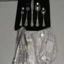 KINGSTONE Vintage Carved Silverware Set, 60-Piece 18/10 Stainless Steel Flatware Cutlery Set with Retro Royal Thick Handle, Tableware Utensils for Home, Restaurant, party, Wedding, Dishwasher Safe