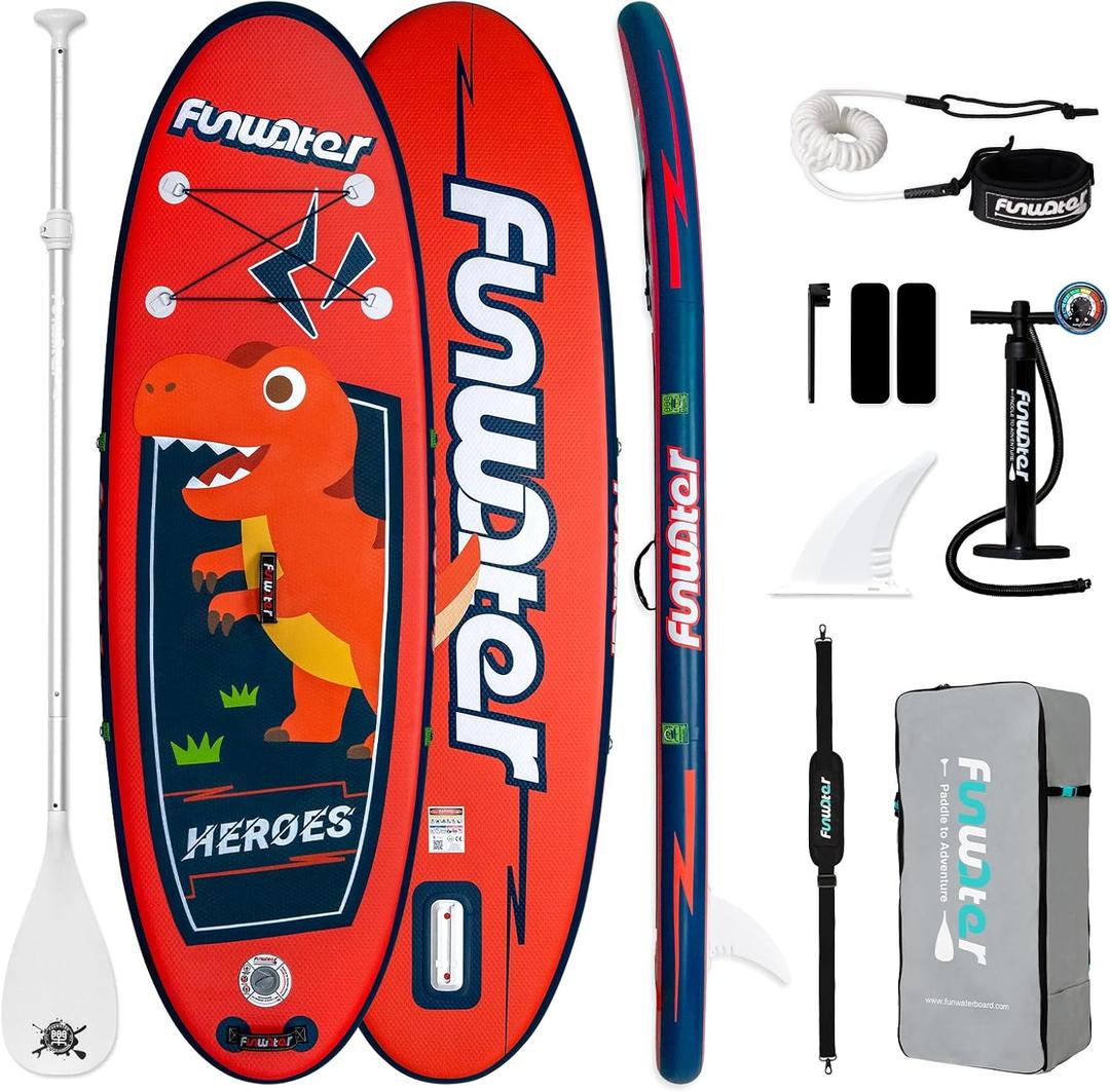 FunWater Inflatable Stand Up Paddle Board with Beginners SUP Accessories