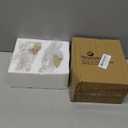 Easter-Basket Bunny-Decor-Figurines Home-Decorations - 2PC Easter Decorations Table Ornaments Resin Spring Bunny Carry Egg Basket Tabletop Decorations for Home Farmhouse 5.25H inch Newman House Studio