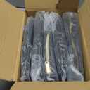 8 Packs TSA Approved Toiletry Bags Clear Toiletry Bags for Travel PVC Makeup Pouch Waterproof Quart Size Clear Cosmetic Bag with Zipper for Airport Airline Compliant Bag Women Men Travel Bathroom (Black)