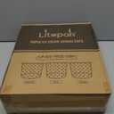 LITOPAK 120 Pack 16 oz Ice Cream Cups, Disposable Dessert Cups for Cold or Hot Food, Coloured Paper Dessert Bowls for Soups, Sundaes, and Ice Cream