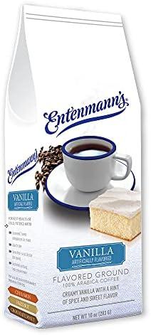 Entenmann's Ground Coffee, Vanilla Flavor, 10 Ounce, Pack of 4