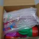 Zubebe 18 Pcs Neon Straws Cups 12 oz Colorful Neon Cups with Sipper and Lids Plastic Favor Reusable Straw for Birthday Party Events Supplies, 6 Colors