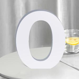 White Wooden Letters 8 Inch for Wall Decor,Large Unfinished Wood Letters for Home,Wooden Alphabet Letters for Crafts,Standing Garden Board or Room Name Signs DIY Carft (O)