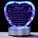 Qianwei Wedding Gifts for Couples Unique 2024 - Happy Anniversary Marriage Gift Crystal Keepsake - Engagement Gifts Bridal Shower Gifts for Bride and Groom Engagement Newlywed Mr and Mrs Gifts