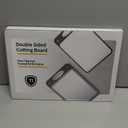 Titanium Cutting Boards for Kitchen - Katuchef Non Toxic Double Sided Metal for Meat/Fish & Wheat Straw PP for Fruits/Vegetables, Dishwasher Safe, Hygienic, Pure Titanium Easy Clean Chopping Board