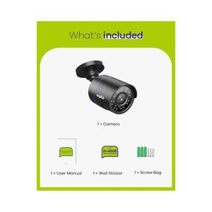 SANNCE 1080P Security Camera AHD/TVI/CVI/CVBS 4-in-1 CCTV Camera IP66 Weatherproof Analog CCTV Surveillance Bullet Camera Indoor Outdoor, 100ft Night Vision, No Power Supply and Cable, Only A Camera
