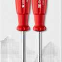 PB Swiss Tools - SwissGrip Screwdriver Set for Slotted size 3 and Phillips Screws size 1, Model #8261.CN, Set of Two Screwdrivers, Screwdrivers