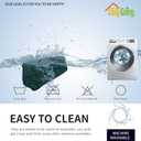 Easy-Going Fleece Stretch Sofa Slipcover Spandex Anti-Slip Soft Couch Sofa Cover, Washable Furniture Protector with Anti-Skid Foam and Elastic Bottom for Kids, Pets(Chair, Deep Teal) (Small)