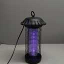 Buzbug LED Bug Zapper Indoor Outdoor, 10 Years Lifespan, 6.5ft Power Cord, IPX4 Waterproof, High-Voltage, Mosquito Zapper, Fly Trap Mosquito Trap, Fly Killer Fly Zapper -MO008C (New Black)