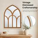 Gothic Cathedral Arched Window Mirror, 24”x32” Farmhouse Mirror