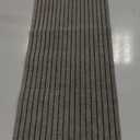 Custom Size Backed Non-Slip Area Rugs Runner, Easy Clean, Waterproof Runner Rugs for Hallway Entryway, Kitchen, Laundry, 2FT x 6FT, Gray Stripe