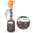 GEARGO - RV Surge Protector 50 Amp, Latest 18000J Surge Protection RV Circuit Analyzer, RV Adapter Plug for Camper with Waterpoof Cover, Plug and PlayOrange