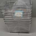 Vtopmart 8 Pack Extra Large Clear Plastic Storage Bins,11x11 Cube Acrylic Organizer Square Containers with Handle for Pantry,Closet,LaundryRoom,Kitchen,Bathroom,UnderSink Organization