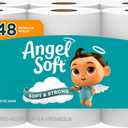 Angel Soft Toilet Paper, 12 Mega Rolls = 48 Regular Rolls, Soft and Strong Toilet Tissue