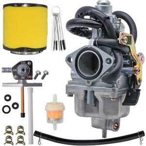 Carburetor for Honda TRX 250 Recon 250 TRX250TE TRX250TM 1997-2001 2002-2007 With Fuel Tank Petcock Valve & Air Filter