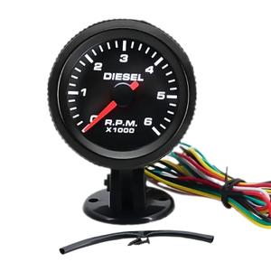 2" Universal Diesel Tachometer,6000 RPM,12V,1-8 Cylinders,with Gauge Holder