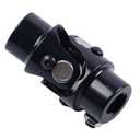 Universal Steering Shaft U Joint Shaft 3/4-36 Spline X 3/4" DD Black Working Angle 35Degree Length 83mm (3-1/4") Single U Joint