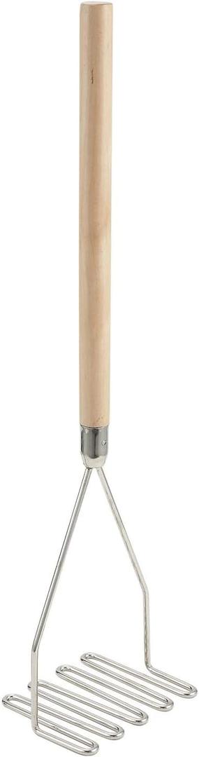 Winco Square Potato Masher, 5.25-Inch,Silver