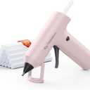 Tilswall Cordless Hot Glue Gun, Fast Preheating with 2000mAh Built-in Battery Hot Melt Glue Gun, 20 Premium Glue Sticks, Mini Glue Gun Ideal for Crafts, DIY Gift, Repairs Pink