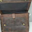 Oak Leathers Messenger Bag (Large, Wood)