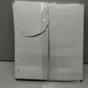 BONZER 100% Blackout Curtains for Bedroom - Light Blocking Window Drapes with Black Backing, Privacy Protection Single Layer Room Darkening Curtain for Living Room, 54 x 84 Inch, White, 2 Panels