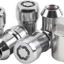 Wheel Lock Lug Nuts Replace 82215711 Compatible with Jeep Vehicle 2018-2024 Wrangler JL 2020-2024 Gladiator JT, Anti-Theft Security Locking Lug Nut Set