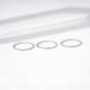 Amazon Essentials 14K Gold or Rhodium Plated Sterling Silver Stacking Ring Set of 3