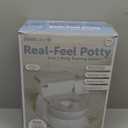 Real Feel 2-in-1 Potty with Wipes Storage, Flushing Sounds & Disposable Liners - Realistic Toilet - Easy to Clean & Assemble - Jool Baby (Gray)