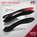 Physix Gear Orthotic Insoles for Men & Women - Arch Support Orthotics Insole, Orthopedic Insoles, Inserts for Men & Women, Foot Insoles for Plantar Fasciitis Comfort, Shoe Insert, Feet, Red/Black, L
