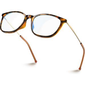 VISOONE Light Weight Slip Resistant Blue Light Blocking Computer Glasses with Anti Glare UV400 for Man Women GAEL (Coco Tortoise)