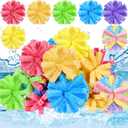 Blueweenly 30 Pcs Reusable Water Sponge Balls for Outdoor Water Balloons Kids Games Toys Soft Quick Soak Pool Fight Toys for Summer Activities Backyard Trampoline Beach Party (Fresh Color)