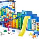 hand2mind Step Squad Mission Headquarters Playset - TV Show Action Figure Playset with 11 Accessories, Counting and Number Toys, for Toddlers and Kids Ages 3, 4, 5, 6, 7