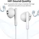 USB C Headphones for iPhone 17 16 15 Pro Max Plus iPad Pro USB C Earphones with Microphone Volume Control USB C Wired Earbuds USB Type C Earphone for Google Pixel 8 Samsung S25 S24 S23 S22 S21 S20 A55