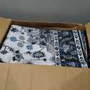 Amearea Vintage Design Area Rugs for Living Room, 4x6 Machine Washable Floral Collection Traditional Bedroom Rug, Low Pile Cute Kids Room Print Carpet, No Slip Office Kitchen Home Decor, Black