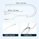 iSkey Aux Cord for iPhone, 2 in 1 3.5mm Aux Cable for Car with Charger Cord Compatible with iPhone 13 12 11 XS XR X 8 7 6 iPad iPod Home Audio, Speaker, Headphone Support All iOS Version (4 FT)