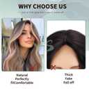 WERD Long Dirty Blonde Wig for Women Ombre Wavy Blonde Wigs Synthetic 26 Inch Middle Part Curly Blonde Wig for Cosplay Party Use